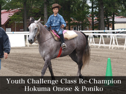 Youth Challege Class Re-Champion 小野瀬北馬 & Poniko